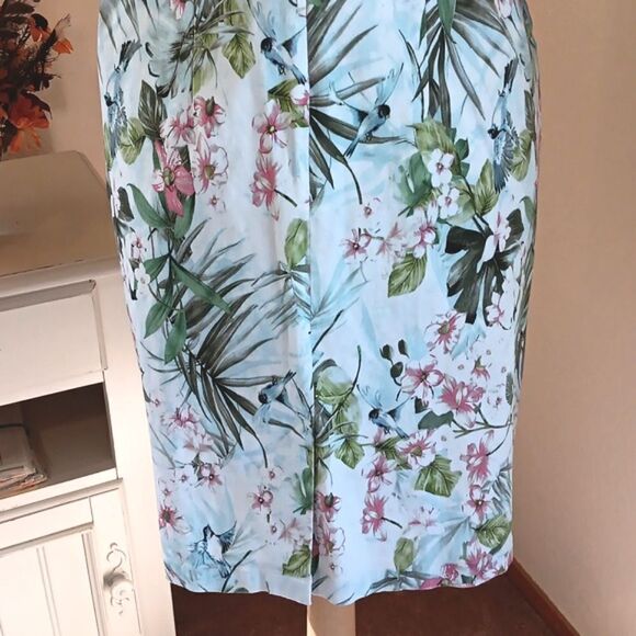 RABE  1920 Cotton Sheath Floral Dress - Picture 8 of 14